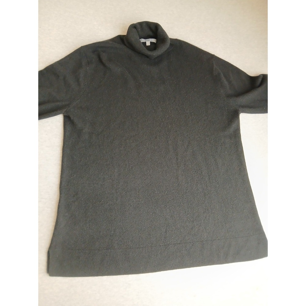 Neiman Marcus Sweater XL 100 Cashmere Quiet Luxury Minimalist Turtleneck Knit - Picture 2 of 11
